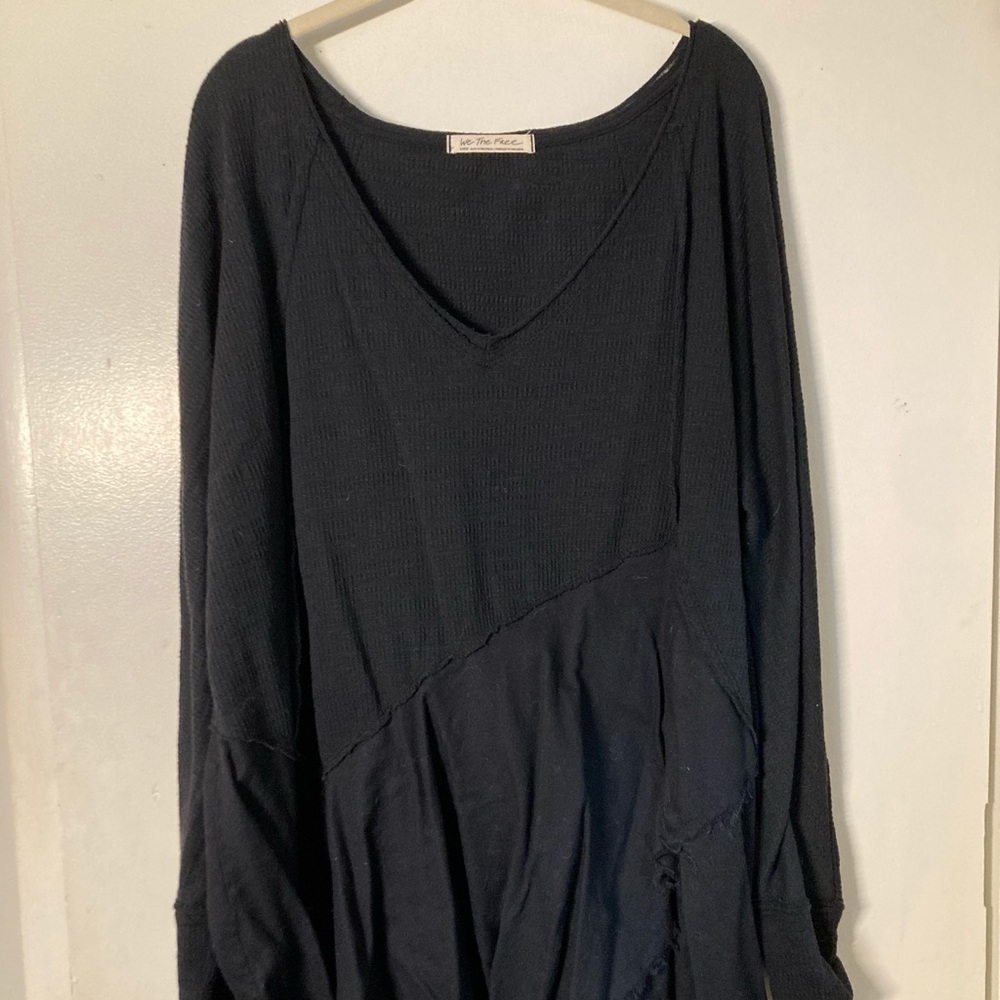 Free people gauze and cotton patchwork dress